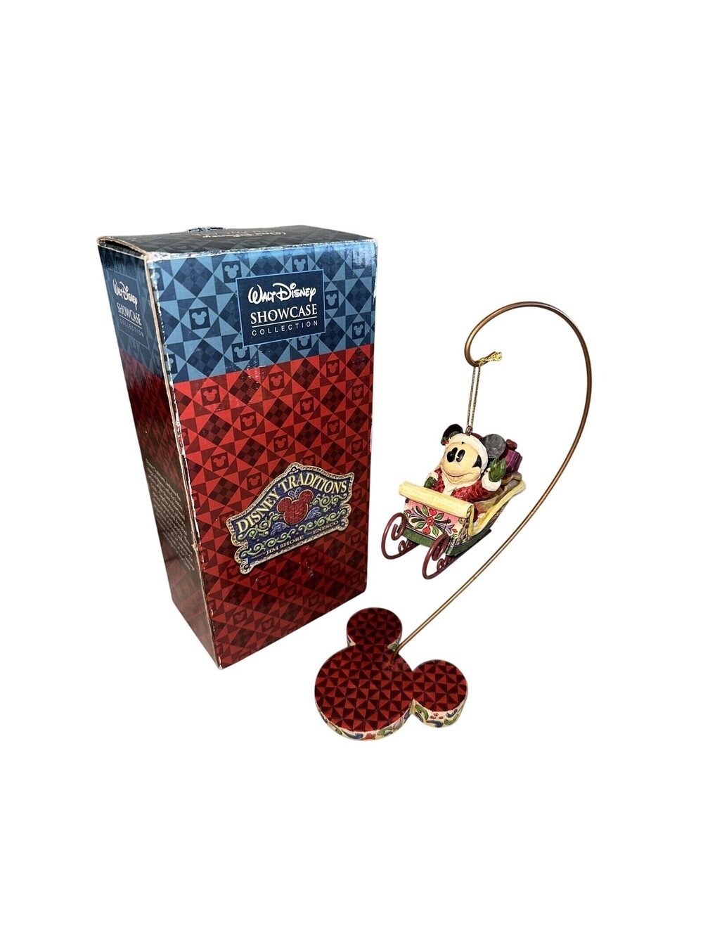 '08 Walt Disney Showcase Jim Shore Collection Santa Mickey Stand Box Traditions